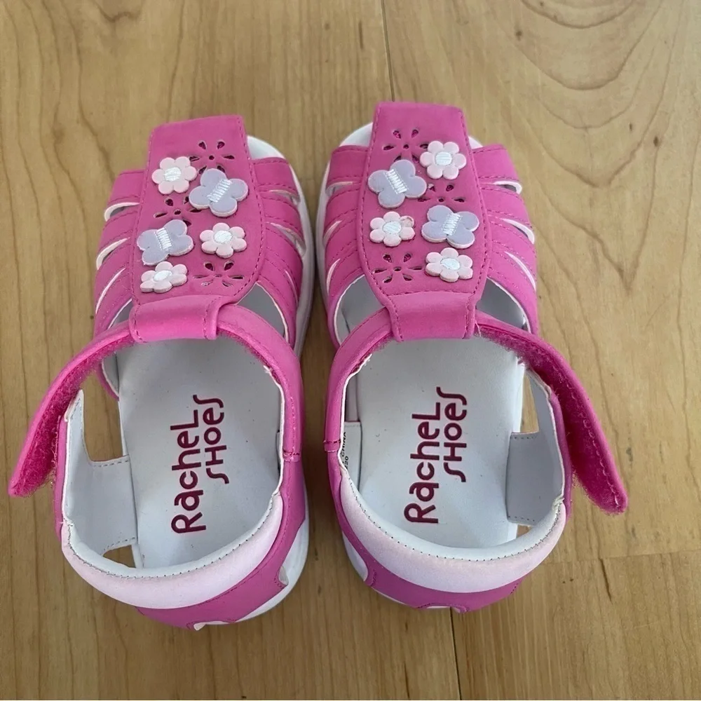 RACHEL Shoes Toddler Flower and Butterfly Sparkle Sandals, Nina Style